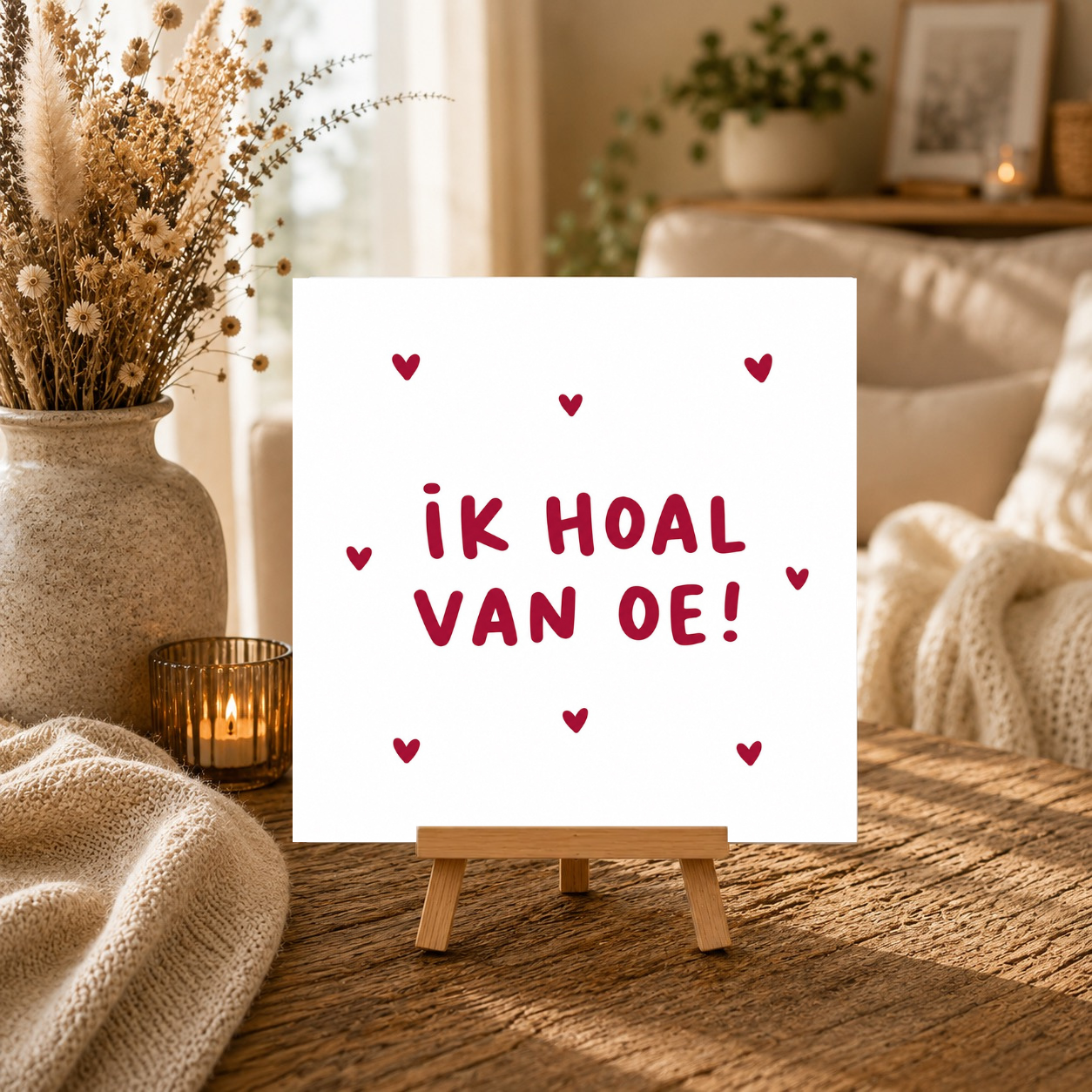 Ik hoal van oe!