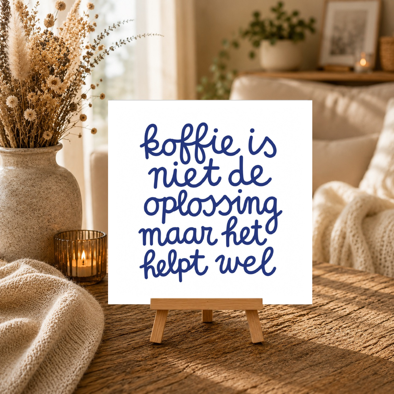 Koffie is niet de oplossing maar het helpt wel.